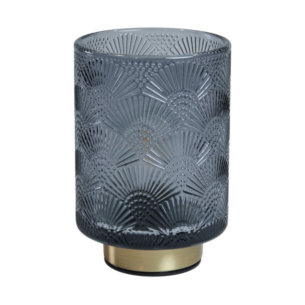 Speedtsberg - Glas LED Batteri lampe Bl H: 15 : 10 cm.