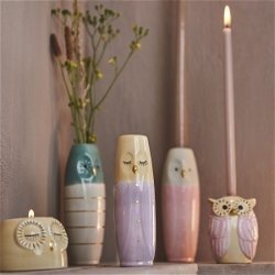 Speedtsberg - Andefyrfadsstager, st m/2 stk. D7X5CM, Gr/lyserd