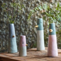 Speedtsberg - Andevaser, m/guldnb, st m/2 stk. D4,5X18CM, lys grn/grn