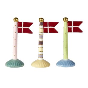 Speedtsberg - Keramik Flag dannebro 8x5x14cm st m/3 stk. 