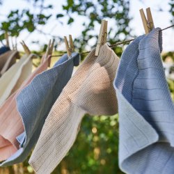 Speedtsberg - Karklud hklet Lyserd st m/3 stk. 28x28 cm.