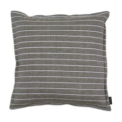 speedtsberg -Pude u/fyld smalle og brede striber 50x50cm Mrke grn og Hvid