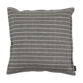 speedtsberg -Pude u/fyld smalle og brede striber 50x50cm Mrke grn og Hvid