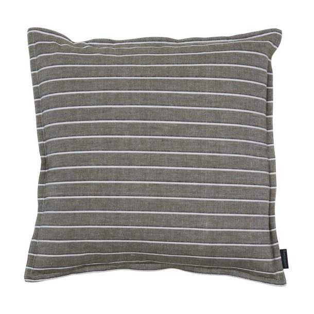 speedtsberg -Pude u/fyld smalle og brede striber 50x50cm Mrke grn og Hvid