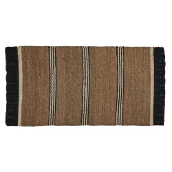 Speedtsberg - Gulvtppe m/mnster flettet Sgrs B: 70 H: 140 cm.