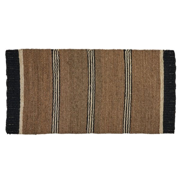 Speedtsberg - Gulvtppe m/mnster flettet Sgrs B: 70 H: 140 cm.