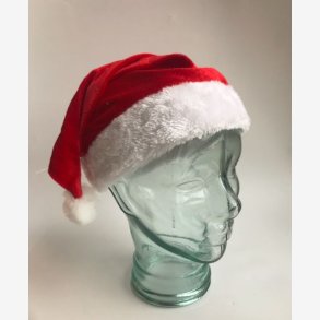 Nissehue velour m/kvast & plyskant One size