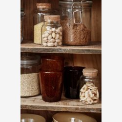 Ib Laursen - Opbevaringsglas m/korkprop 210ml. H: 11cm : 6,2cm