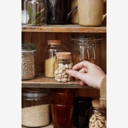 Ib Laursen - Opbevaringsglas m/korkprop 270ml. H: 13,2cm  : 6,2 cm