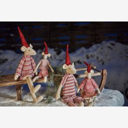 Speedtsberg - Nisse mus 'Noa &amp; Nelli' 35cm, 2 varianter 