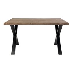 House Nordic - Toulon spisebord, smoked olieret eg med blget kant, 95x140x75 cm