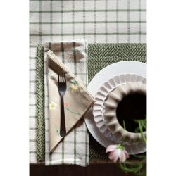 FONDACO - Dkkeserviet Flettet Papir 35 x 4 5cm. Grn