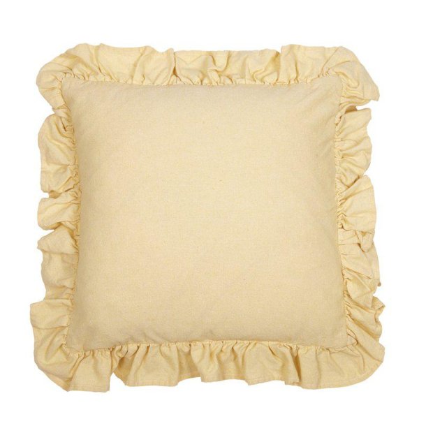 Fondaco - Pudebetr�k m/fl�sekant Gul 45x45 cm. 