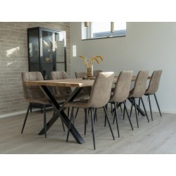 House Nordic - Toulon spisebord, olieret eg med blget kant, 100x300x75 cm