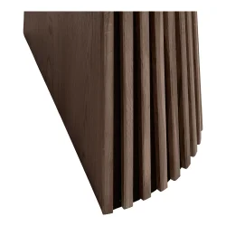 House Nordic - Osaka Spisebord, egefiner, smoked, inkl. tre tillgsplader 120x120-160-200-240x75 cm