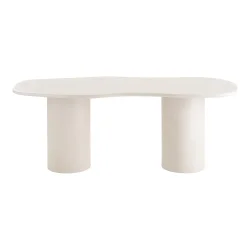 House Nordic - Maranola Spisebord, cement look, lysegr, 96x200x76 cm