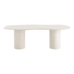 House Nordic - Maranola Spisebord, cement look, lysegr, 96x240x76 cm