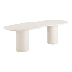 House Nordic - Maranola Spisebord, cement look, lysegr, 96x240x76 cm