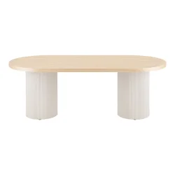 House Nordic - Solva Spisebord, ask, natur/sand, 100x220x75 cm