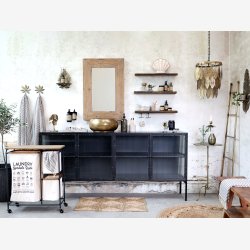 Chic Antique - Spejl i genbrugstr H90/L60/B5cm