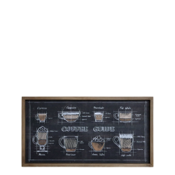 Chic Antique - Billede m/kaffemotiv i ramme 30x40 cm. 