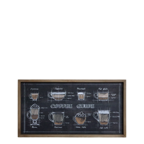 Chic Antique - Billede m/kaffemotiv i ramme 30x40 cm. 