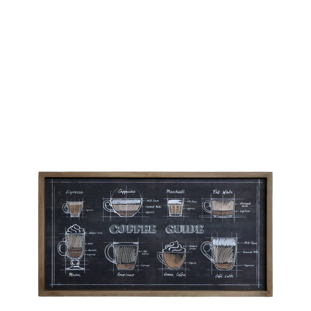 Chic Antique - Billede m/kaffemotiv i ramme 30x40 cm. 