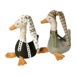 Speedtsberg - Julegs m. trklde 14cm, Beige og Grn mix - flere varianter