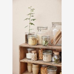 Ib Laursen - Opbevaringsglas m/korkprop 210ml. H: 11cm : 6,2cm