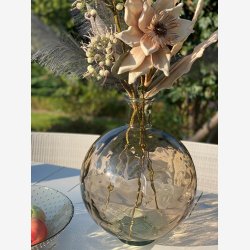 La Vida - Vase rund sand H:44 D:35cm. 