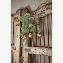 Speedtsberg - Tr tromme m. mnster 4x5cm, Rd, Hvid, Guld - Flere varianter 