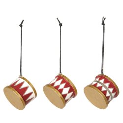 Speedtsberg - Tr tromme m. mnster 4x5cm, Rd, Hvid, Guld - Flere varianter 