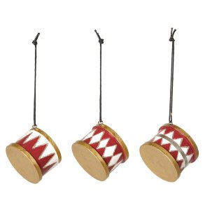 Speedtsberg - Tr tromme m. mnster 4x5cm, Rd, Hvid, Guld - Flere varianter 