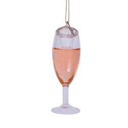 Vondels - Glaskugle Ros Prosecco-glas 8 cm
