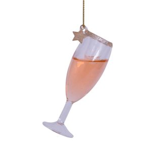 Vondels - Glaskugle Ros Prosecco-glas 8 cm