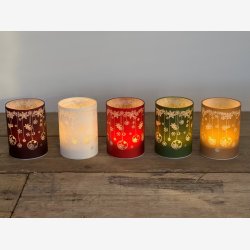 La Vida LED lys m/julemotiv hvid 12 cm.