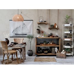 Chic Antique - Lrred til ophng m. sejlskib H 90 L 120cm.