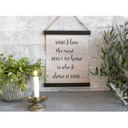 Chic Antique Lrred til ophng m/tekst