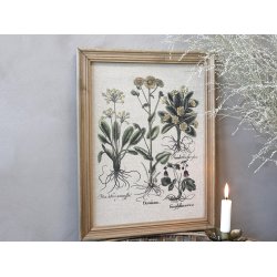 Chic Antique Billede med blomster