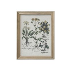 Chic Antique Billede med blomster