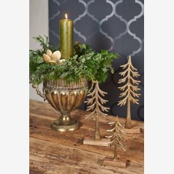 Speedtsberg - Dekorations juletr m. Fod H39cm, Guld/Tr