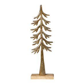 Speedtsberg - Dekorations juletr m. Fod H39cm, Guld/Tr