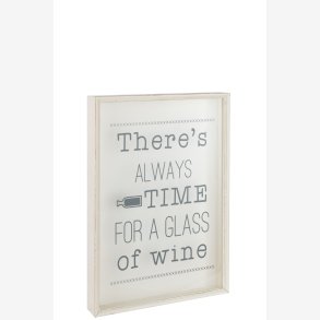 J-Line - Ramme til korkpropper m. tekst Tr� Beige 46x8x65cm.