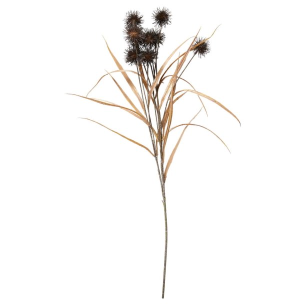 Speedtsberg - Kunstig Grs m/Lilla knop Blomster 86 cm.