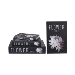 Speedtsberg - Bog/ske 'Flower Atlas' m/opbevarings rum, Sort - Flere strrelser 