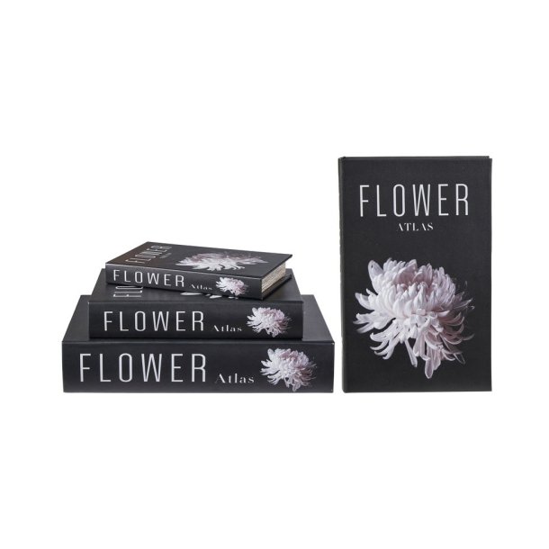 Speedtsberg - Bog/ske 'Flower Atlas' m/opbevarings rum, Sort - Flere strrelser 