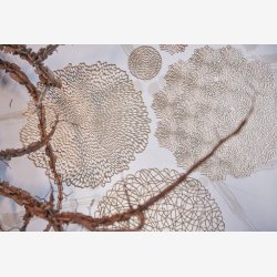 Speedtsberg - Dkkeserviet i plastik m. drbe mnster 38cm, Guld