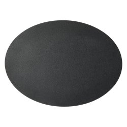 Speedtsberg - Dkkeserviet oval Sort L: 45 B: 33 cm.