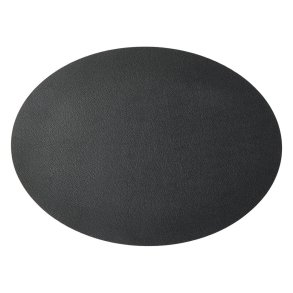 Speedtsberg - Dkkeserviet oval Sort L: 45 B: 33 cm.