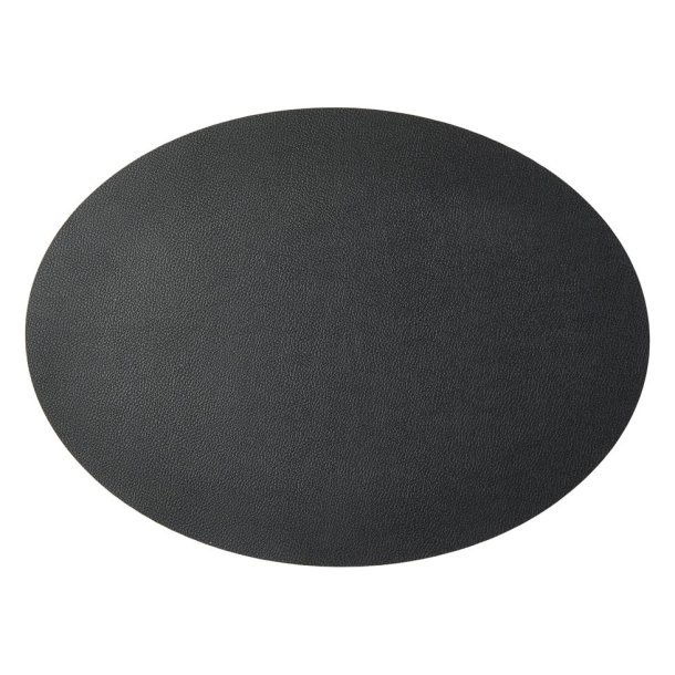 Speedtsberg - Dkkeserviet oval Sort L: 45 B: 33 cm.